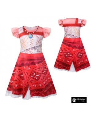 Tipo Ha-Vaiana Vestito Carnevale Bambina HA-VAIANA03